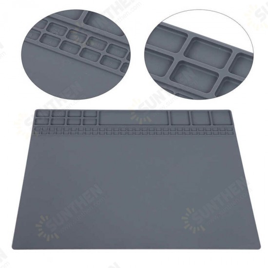 W-220 Workbench Repair Mat Magnetic Silicone Heat-Resistant Computer Mobile Phone Solder Station Pad