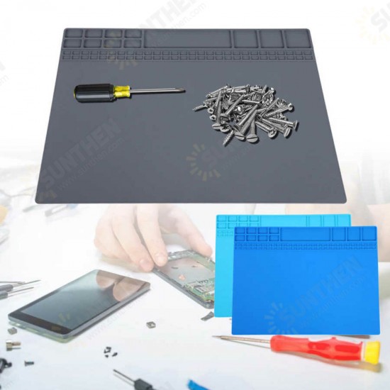 W-220 Workbench Repair Mat Magnetic Silicone Heat-Resistant Computer Mobile Phone Solder Station Pad