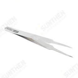 TS-14 110mm Blunt Tip Stainless Steel Tweezer Forcep-Silver TS-14 110mm Blunt Tip Stainless Steel Tweezer Forcep-Silver