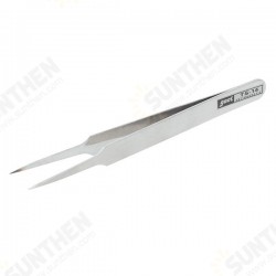 TS-14 110mm Blunt Tip Stainless Steel Tweezer Forcep-Silver TS-14 110mm Blunt Tip Stainless Steel Tweezer Forcep-Silver