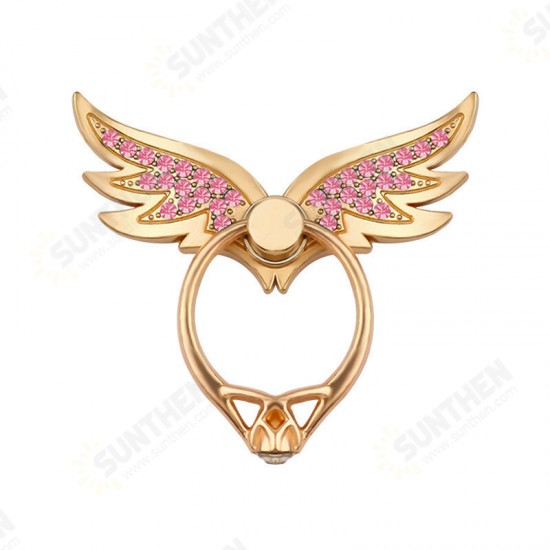 Bling Bling Wing 360 Degree Rotation Finger Ring Holder Desktop Kickstand for iPhone