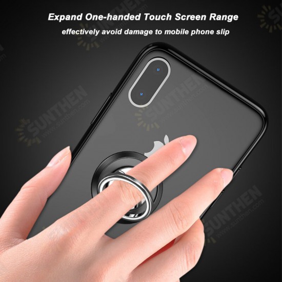 Magnetic Metal Phone Holder Stand 360° Rotation Finger Ring for Samsung Galaxy S21 POCO M3 Umidigi Bison