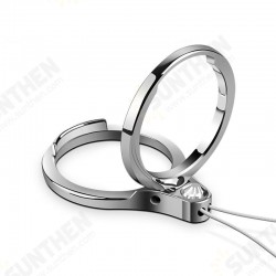Universal 2 In 1 Phone Ring Holder & Phone Holder Lanyard Finger Buckle Cell Phone Grip Strap Metal Stand For All Smartphone Universal 2 In 1 Phone Ring Holder & Phone Holder Lanyard Finger Buckle Cell Phone Grip Strap Metal Stand For All Smartphone