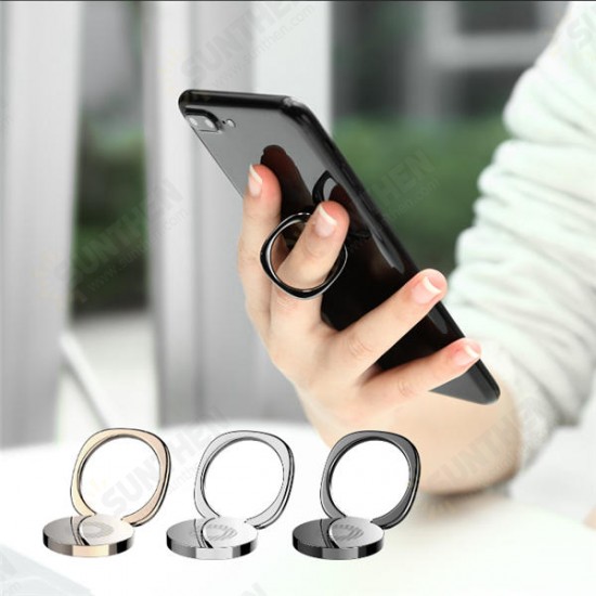 Universal 360° Adjustable Collapsible Desktop Bracket Ring Holder for iPhone Samsung