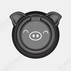 Magnetic Phone Ring Holder Cute Pig Pattern Stainless Steel Rotable Finger Ring Mobile Phone Stand Holder Magnetic Phone Ring Holder Cute Pig Pattern Stainless Steel Rotable Finger Ring Mobile Phone Stand Holder