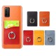 Universal 2 in 1 3M Adhesive Sticker PU Leather Mobile Phone Holder Ring Stand with Card Slot for All Smartphone Poco F2 Pro Redmi Note 9S