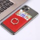 Universal 2 in 1 3M Adhesive Sticker PU Leather Mobile Phone Holder Ring Stand with Card Slot for All Smartphone Poco F2 Pro Redmi Note 9S