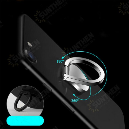 Universal 360° Rotation 180° Foldable Ring Bracket Phone Holder Desktop Stand for iPhone Samsung