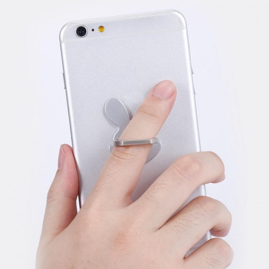 Universal Cute Rabbit Foldable Finger Ring Holder Desktop Stand For Samsung Xiaomi Mobile Phone