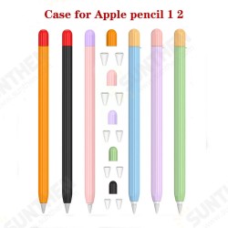 Anti-Slip Anti-Fall Silicone Touch Screen Stylus Pen Protective Case with Cap for Apple Pencil 1st / 2nd Generation Anti-Slip Anti-Fall Silicone Touch Screen Stylus Pen Protective Case with Cap for Apple Pencil 1st / 2nd Generation