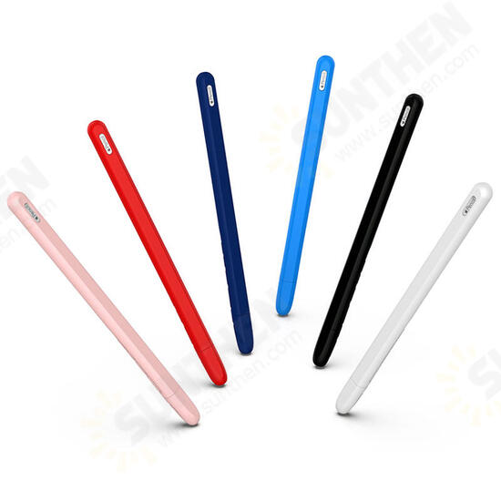 Anti-slip Anti-fall Silicone Touch Screen Stylus Pen Protective Case for Apple Pencil 2nd Generation