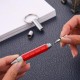 Practical Retro Metal Multifunctional 6 in 1 Screwdriver Ballpoint Pen Touch Screen Capacitive Pen Keychain with Ruler