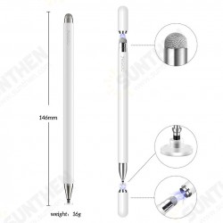 ST02 Universal 2 In 1 Stylus Pen High Sensitive Capacitive Pen Touch Screen Stylus Drawing Pen for Apple Tablet Android Suitable for Devices Of Capacitive Screens