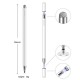 ST02 Universal 2 In 1 Stylus Pen High Sensitive Capacitive Pen Touch Screen Stylus Drawing Pen for Apple Tablet Android Suitable for Devices Of Capacitive Screens