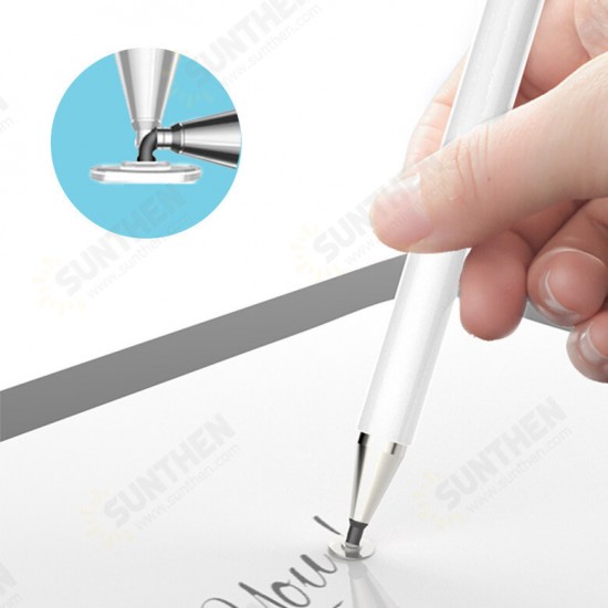 ST02 Universal 2 In 1 Stylus Pen High Sensitive Capacitive Pen Touch Screen Stylus Drawing Pen for Apple Tablet Android Suitable for Devices Of Capacitive Screens