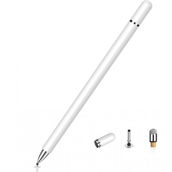 ST02 Universal 2 In 1 Stylus Pen High Sensitive Capacitive Pen Touch Screen Stylus Drawing Pen for Apple Tablet Android Suitable for Devices Of Capacitive Screens