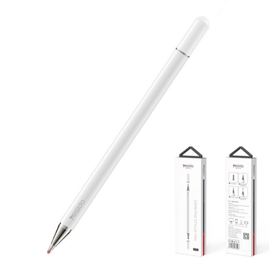 ST04 Universal 2 In 1 Stylus Pen High Sensitive Passive Capacitive Pen Touch Screen Stylus Drawing Pen for Apple Tablet Android Suitable for Devices of Capacitive Screens