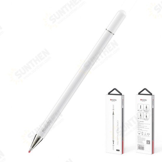 ST04 Universal 2 In 1 Stylus Pen High Sensitive Passive Capacitive Pen Touch Screen Stylus Drawing Pen for Apple Tablet Android Suitable for Devices of Capacitive Screens