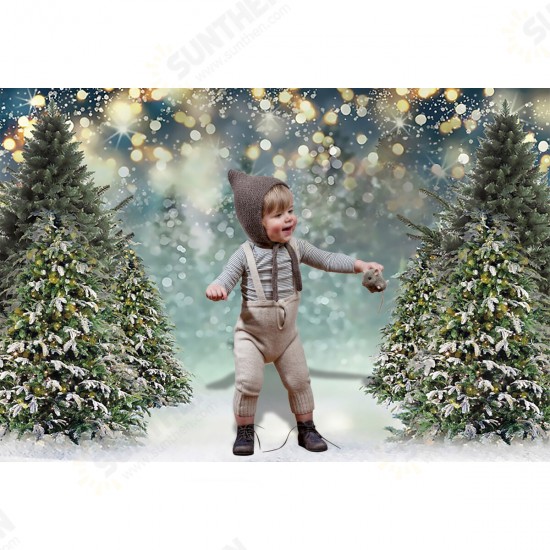 0.9x1.5m 1.5x2.1m 1.8x2.7m Winter Snowflake Christmas Tree Photography Backdrops Glitter Decoration Background Cloth for Studio Photo Backdrop Prop