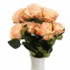 10 Head 1 Bouquet Artificial Flowers Rose Flower Silk Rose Flower Home Room Wedding Party Decor Photography Prop