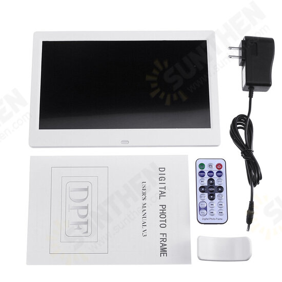 10 Inch 1024x600 HD IPS LCD Digital Photo Frame Audio Video Player Support SD USB MMC MS Card with Remote Control