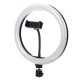 10 Inch 2700K-6500K 3-Color Temperature Dimmable LED Ring Light Makeup Fill Light for Live Broadcast Youtube Video