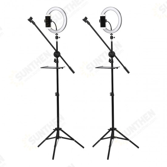 10 Inch LED Dimmable Video Ring Light with Phone Holder bluetooth Selfie Shutter for Youtube Tik Tok Live Streaming