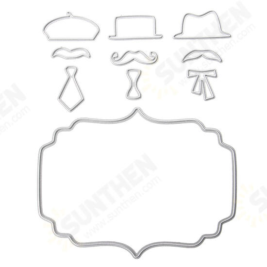 10 in 1 Hat Party Scrapbook Photo Album Paper Card DIY Cutting Dies