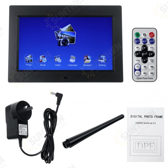 10.1 inch Multifunction LED Digital Photo Frame 1024x600 Resolution Electronic Album Calendar 10.1 inch Multifunction LED Digital Photo Frame 1024x600 Resolution Electronic Album Calendar