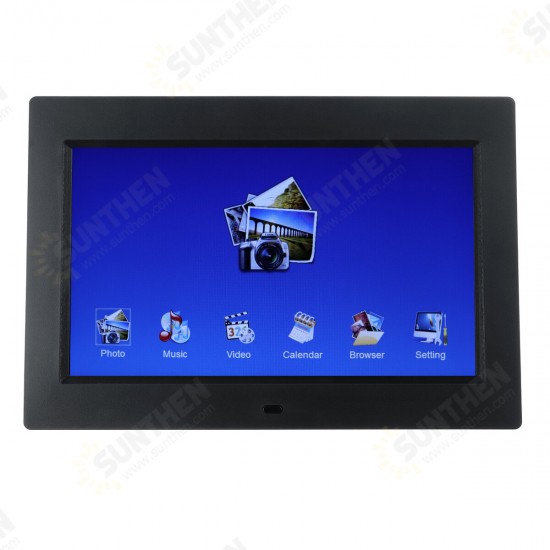 10.1 inch Multifunction LED Digital Photo Frame 1024x600 Resolution Electronic Album Calendar