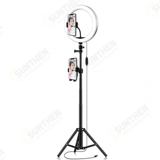 12 Inch 30cm 3000K-5500K Dimmable Remote Control LED Ring Light 3-Colors Modes Fill Light with 163cm Tripod Mount and Phone Holder