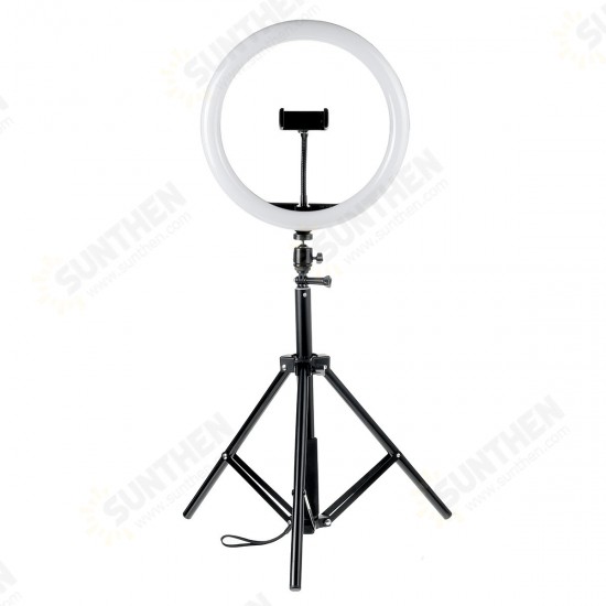 12 Inch 30cm 3000K-5500K Dimmable Remote Control LED Ring Light 3-Colors Modes Fill Light with 163cm Tripod Mount and Phone Holder