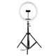 12 Inch 30cm 3000K-5500K Dimmable Remote Control LED Ring Light 3-Colors Modes Fill Light with 163cm Tripod Mount and Phone Holder