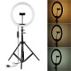 12 Inch 30cm 3000K-5500K Dimmable Remote Control LED Ring Light 3-Colors Modes Fill Light with 163cm Tripod Mount and Phone Holder