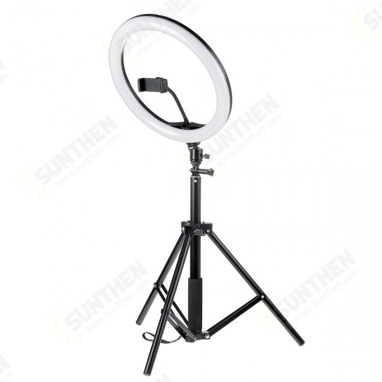 12 Inch 30cm 3000K-5500K Dimmable Remote Control LED Ring Light 3-Colors Modes Fill Light with 163cm Tripod Mount and Phone Holder