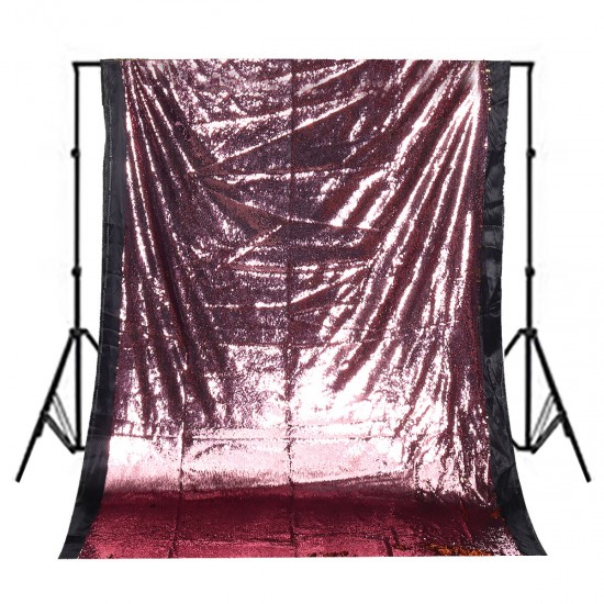 1.3x1.9m Glitter Sequin Fabric Photography Backdrop Curtain Wedding Party Decor