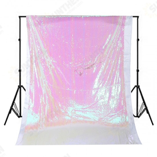 1.3x1.9m Glitter Sequin Fabric Photography Backdrop Curtain Wedding Party Decor