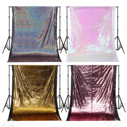 1.3x1.9m Glitter Sequin Fabric Photography Backdrop Curtain Wedding Party Decor 1.3x1.9m Glitter Sequin Fabric Photography Backdrop Curtain Wedding Party Decor