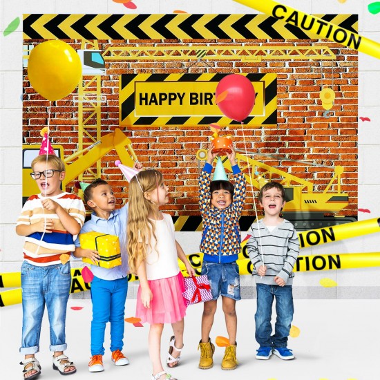 1.5 x 0.9m Boy Party Banner Backdrop Decorations Kids Birthday Decor Photography Background