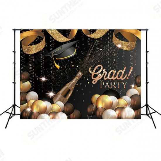 1.5x1m 2.2x1.5m Academic Cap Graduation Ceremony Theme Party Decor Backdrop Photography Background Props