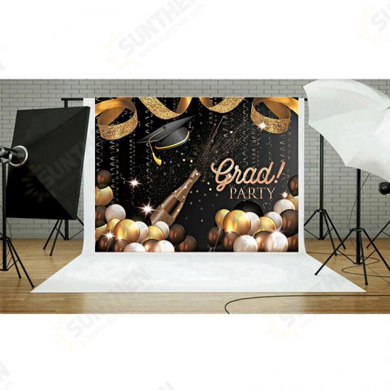 1.5x1m 2.2x1.5m Academic Cap Graduation Ceremony Theme Party Decor Backdrop Photography Background Props