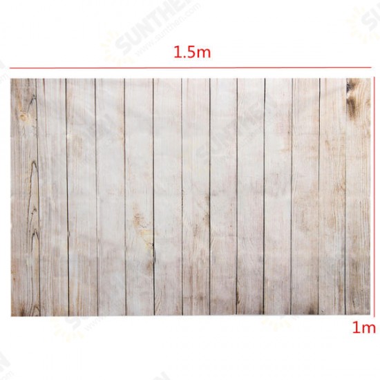 1.5x1m Brick Wooden Floor Theme Photography Studio Prop Backdrop Background