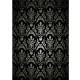 1.5x2.1m Photography Retro Damask Cloth Studio Props Background Vinyl Black