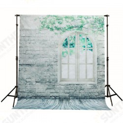 1.5x2m Brick Wall Window Floor Studio Silk Photography Backdrop Photo Background Studio Props 1.5x2m Brick Wall Window Floor Studio Silk Photography Backdrop Photo Background Studio Props