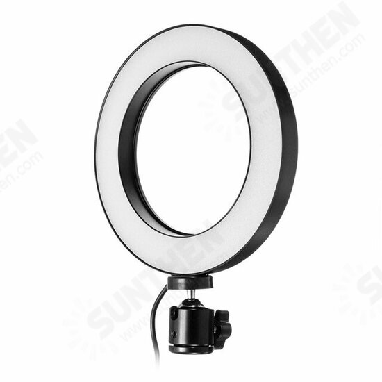 16cm 2700K-5500K Dimmable USB LED Ring Light Universal Phone Holder Adjustable Tripod Stand for Makeup Selfie Video Youtube Blog