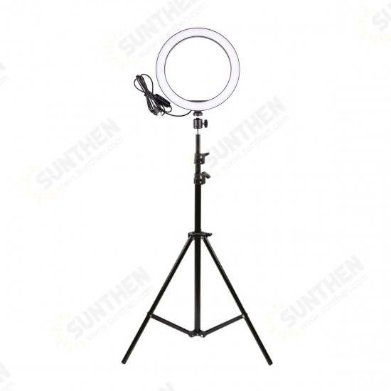 16cm LED Ring Light Dimmable LED Beauty Ring Fill Light Photography for Selfie Live Stream Broadcast with Tripod Stand for Youtube Vloging