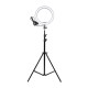 16cm LED Ring Light Dimmable LED Beauty Ring Fill Light Photography for Selfie Live Stream Broadcast with Tripod Stand for Youtube Vloging