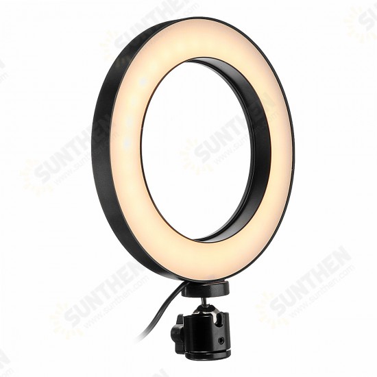 16cm LED Video Ring Light 5500K Dimmable with 160cm Adjustable Light Stand for Youtube Tiktok Live Streaming