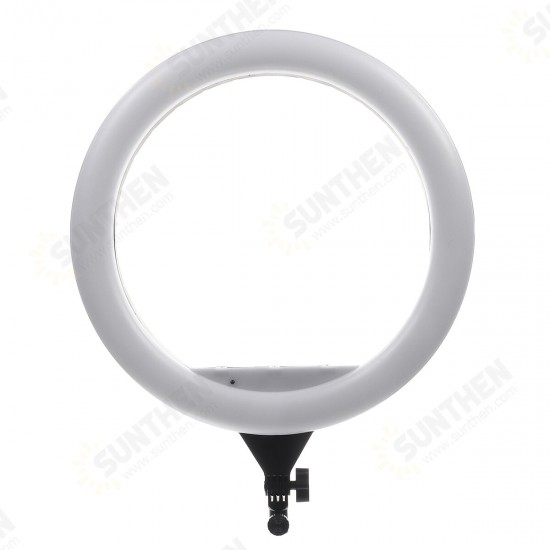 18 inch LED Ring Fill Light with Phone Clip 6500K Dimmable for Camera Makeup Selfie