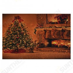 1x1.5m 1.5x2.2m 1.8x2.5m Christmas Tree Fireplace Socks Photography Backdrop Cloth for Photo Studio Backdrop Decoration Props 1x1.5m 1.5x2.2m 1.8x2.5m Christmas Tree Fireplace Socks Photography Backdrop Cloth for Photo Studio Backdrop Decoration Props